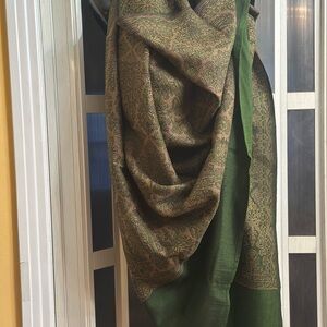 Large Wool scarf Pashmina style chic and elegant, big 84"x42"